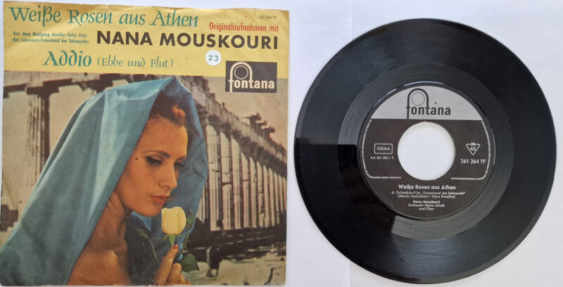 Nana Mouskouri – Weiße Rosen aus Athen / Addio (Ebbe und Flut)